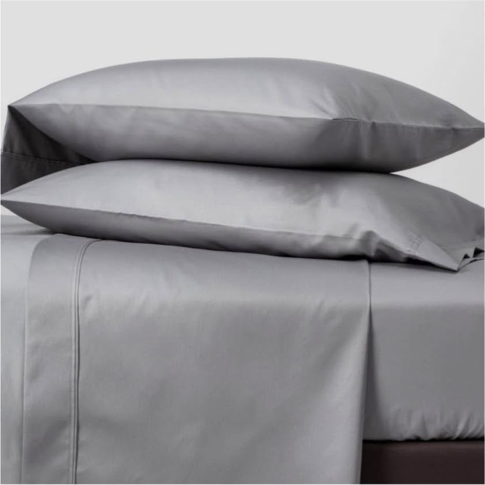 Threshold Queen Tri Ease Gray Bedding Sheets